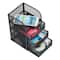 Mind Reader Black 3 Drawers Mini Desk Office Supplies Organizer